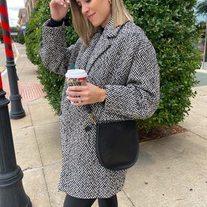 Mango tweed coat